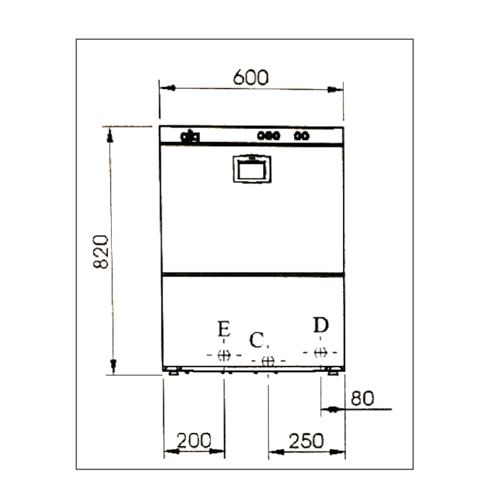 เครื่องล้างจานขนาดเล็ก ATA SRL รุ่น ATA-B31